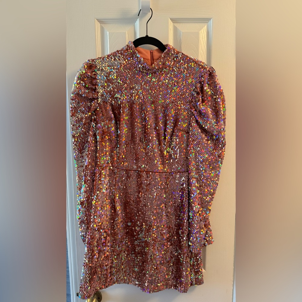 Zara Pink Sequin Dress